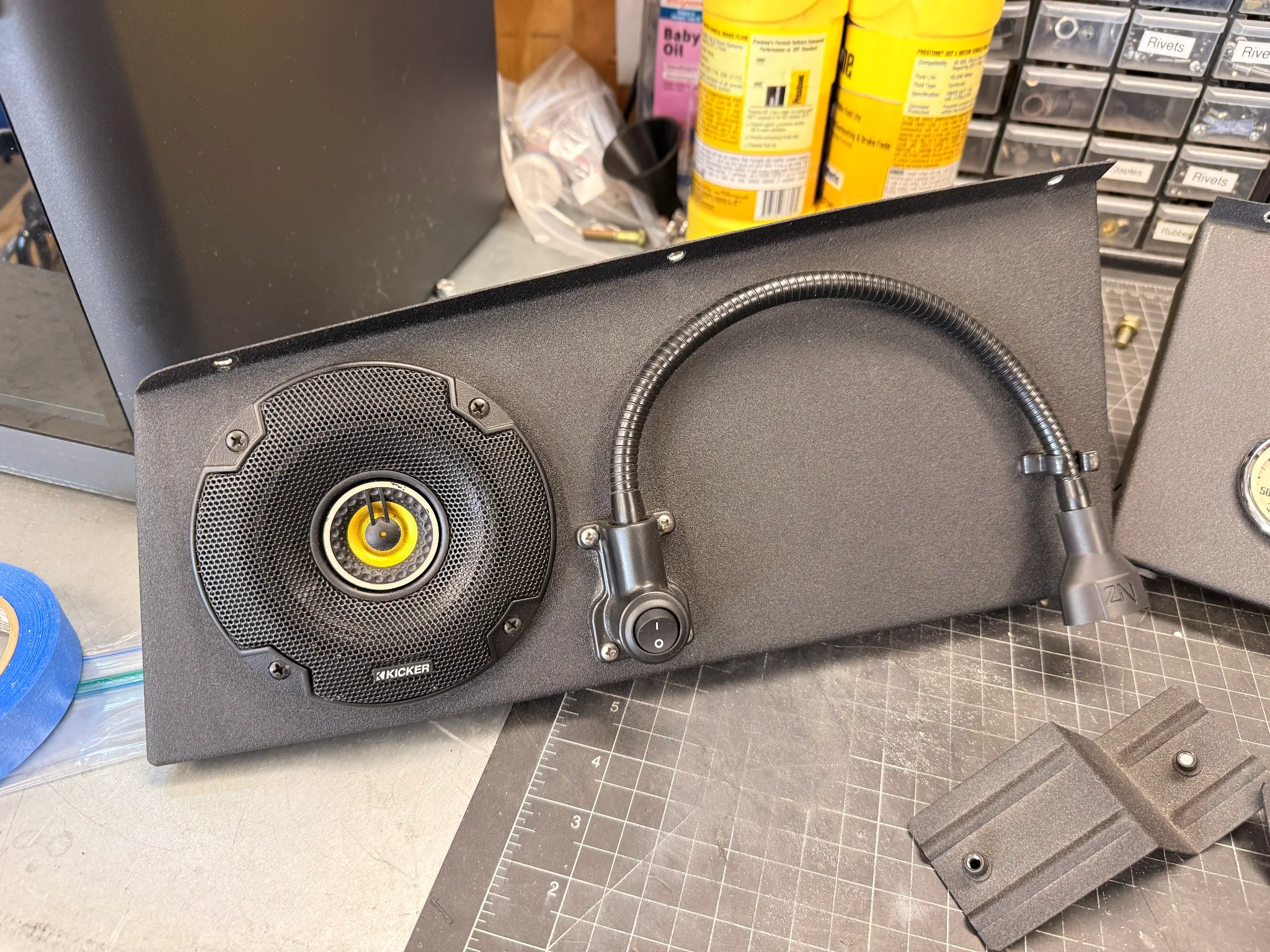 Classic Mini Rally Dash with 5 Gauge Center thumbnail 2