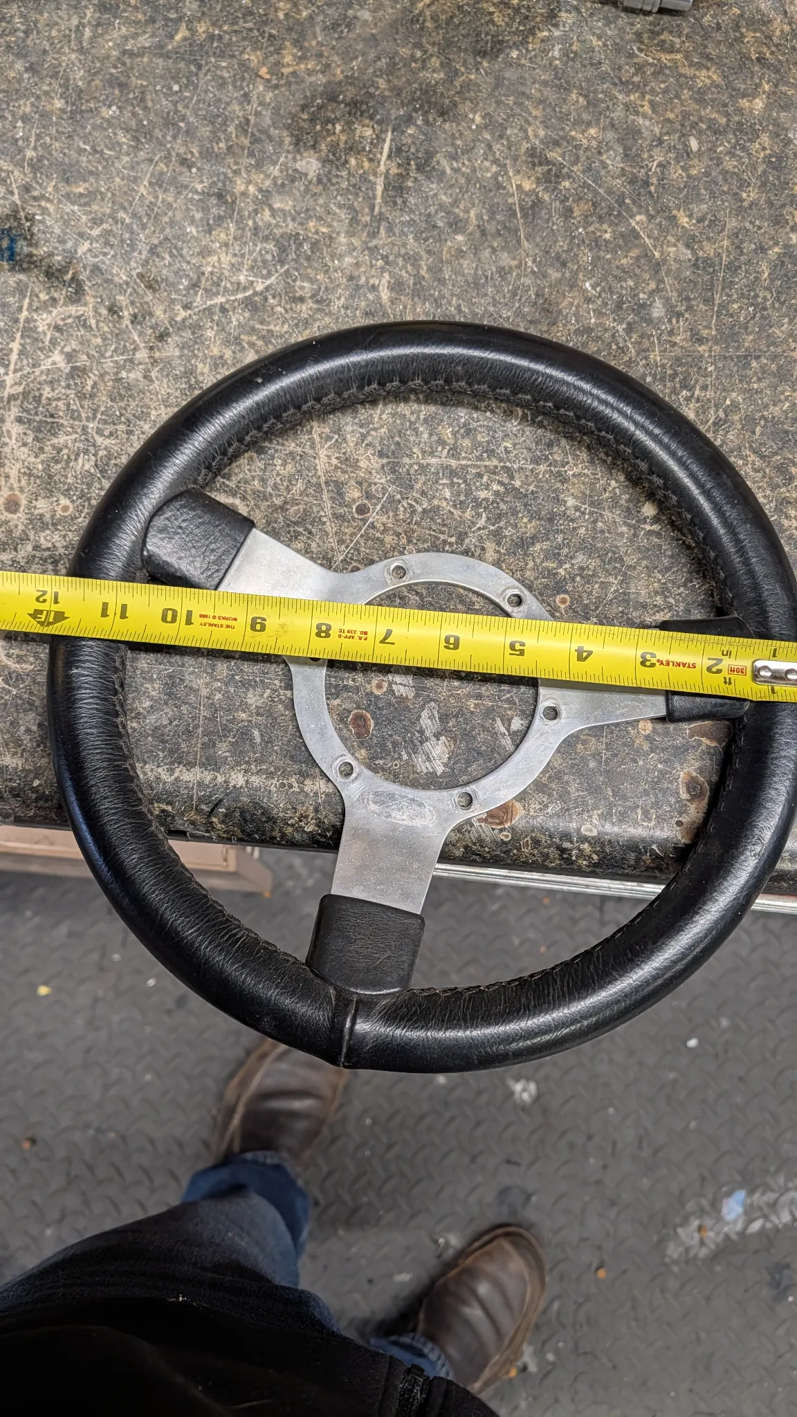 Mountney steering wheel.  12inch.  No hub thumbnail 2